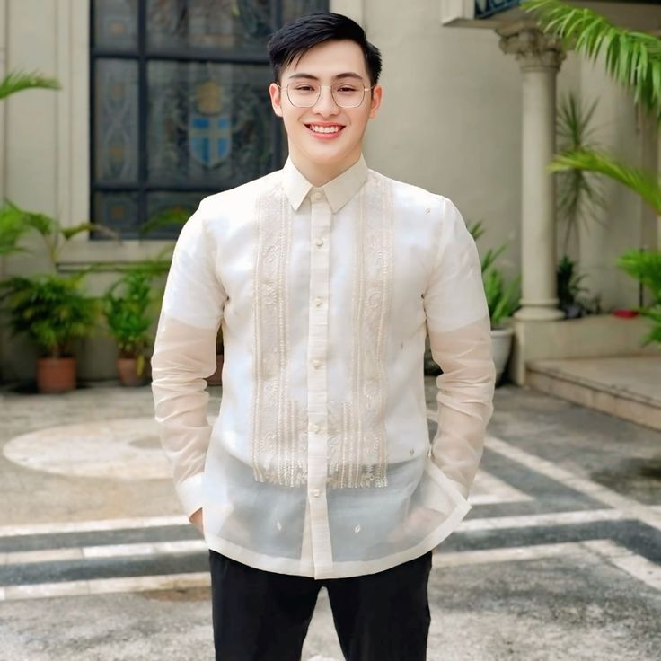 Long Sleeve Barong Tagalog